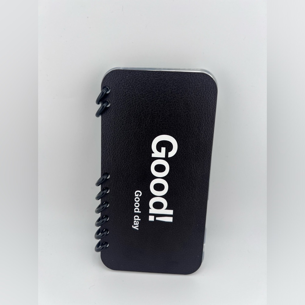 White and Black IPhone 16 pro max Case with Text Design - Picture 5 of 8